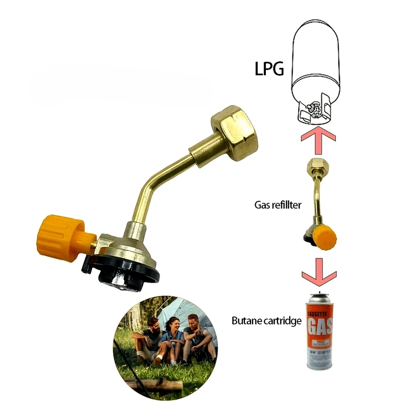 1 Zinc Alloy Adapter Valve - Direct Filling Connector, Suitable For Outdoor Gas Cylinder Inflation, Camping Equipment
1 Zinc Alloy Adapter Valve - Direct Filling Connector, Suitable For Outdoor Gas Cylinder Inflation, Camping Equipment
