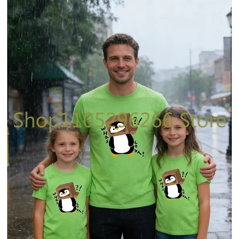 Детская одежда 2026: Новинка! Летний комплект с принтом «Пингвин с вопросительным знаком». Новая семейная одежда. Футболка из чистого хлопка с круглым вырезом.
Детская одежда 2026: Новинка! Летний комплект с принтом «Пингвин с вопросительным знаком». Новая семейная одежда. Футболка из чистого хлопка с круглым вырезом.