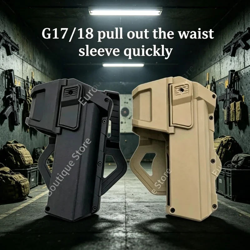 Waist Mount Quick Draw Holster 9mm .45 Caliber Tactical with Flashlight for Outdoor Training Standard Duty Gear
Waist Mount Quick Draw Holster 9mm .45 Caliber Tactical with Flashlight for Outdoor Training Standard Duty Gear