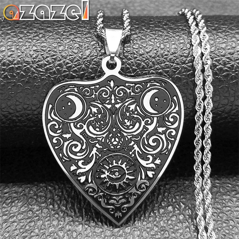 Goth Wicca Ouija Board Charms Necklace for Women Men Stainless Steel Magic Divination Board Accessory Necklaces Jewelry N7554S04
Goth Wicca Ouija Board Charms Necklace for Women Men Stainless Steel Magic Divination Board Accessory Necklaces Jewelry N7554S04