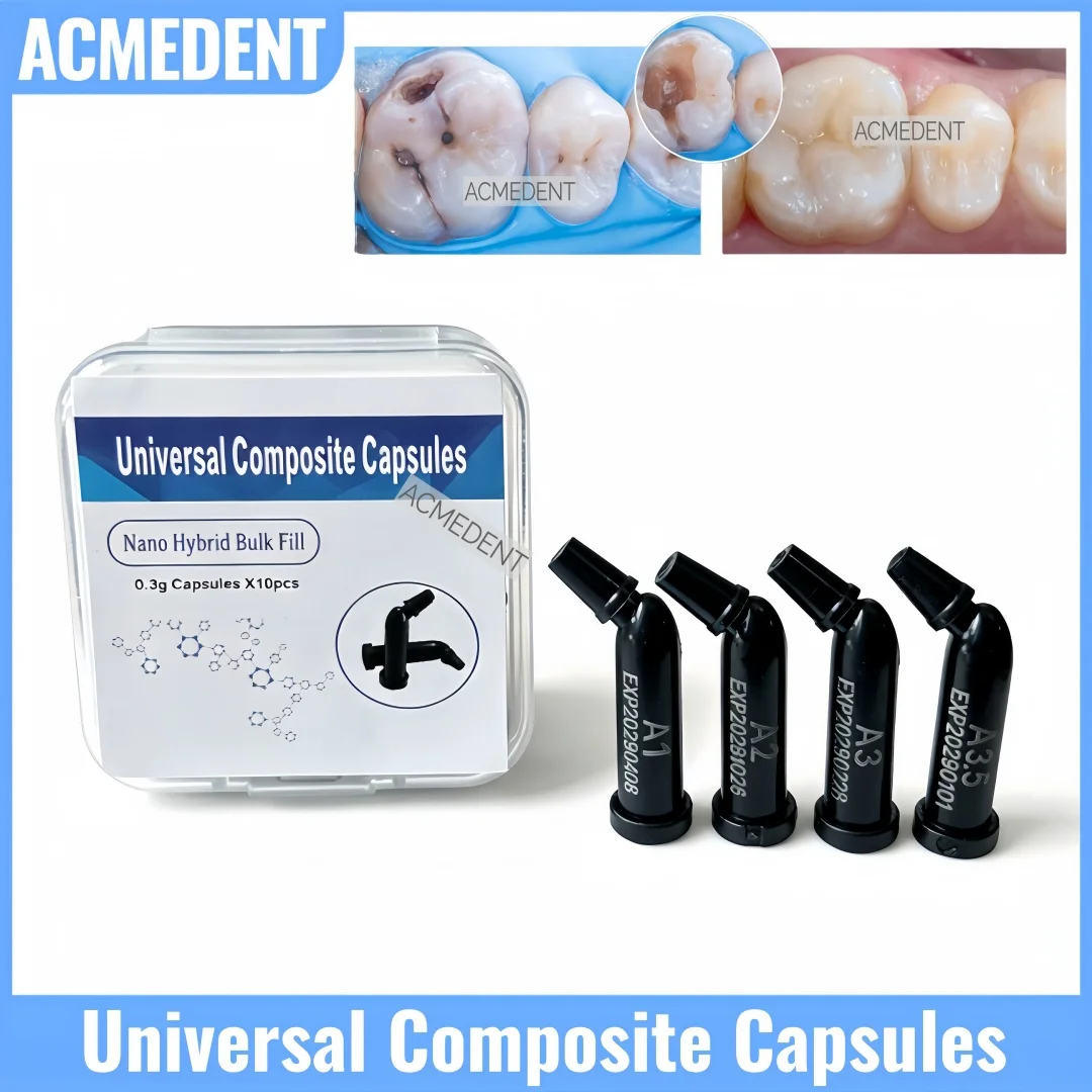 Dental Universal Composite Resin Unidose Capsules Light Cure Nano Hybrid Pre-Dosed Vita Shade For Cavity Class Restorations
Dental Universal Composite Resin Unidose Capsules Light Cure Nano Hybrid Pre-Dosed Vita Shade For Cavity Class Restorations