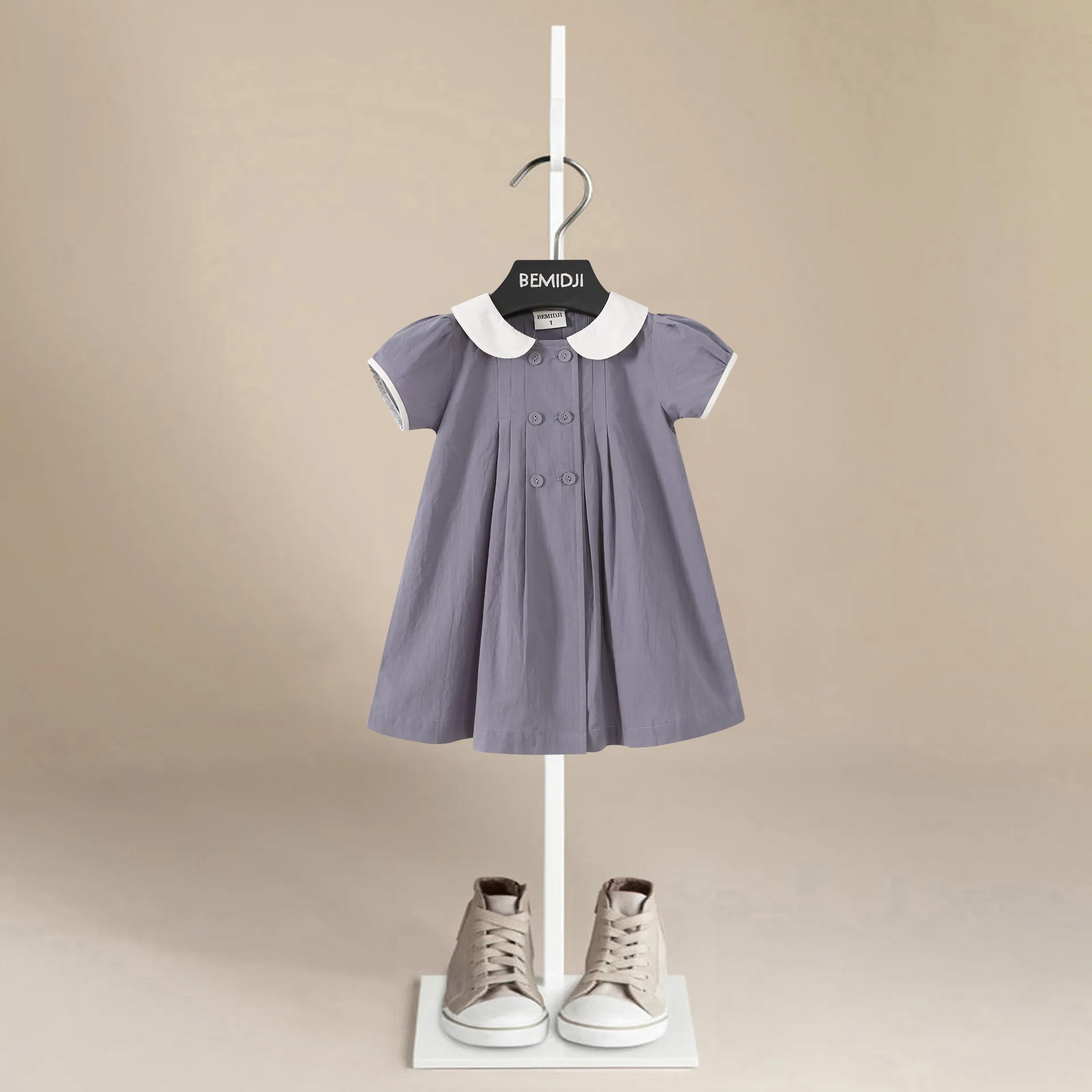 Dress for Kids 1-6 Years Korean Style Fashion Short Sleeve Cute Wrinkles Princess Solid Color Dresses for Summer Baby Girl
Dress for Kids 1-6 Years Korean Style Fashion Short Sleeve Cute Wrinkles Princess Solid Color Dresses for Summer Baby Girl
