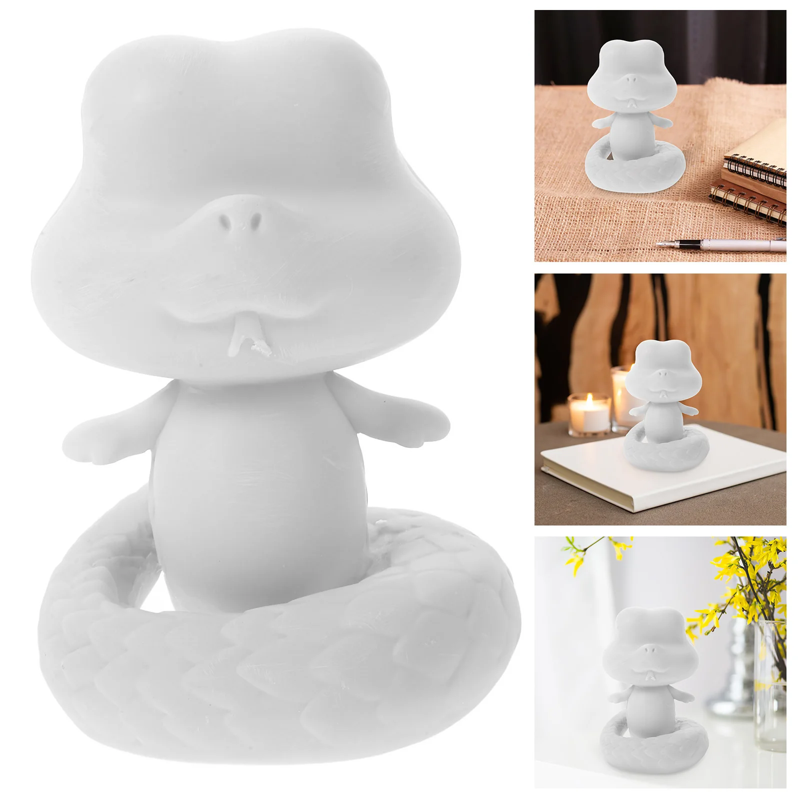 Creative Zodiac Statue Cute Modeling Decor Small Desktop Resin Snake Diy Blank Indoor Tabletop Snake Decor Elegant Chic
Creative Zodiac Statue Cute Modeling Decor Small Desktop Resin Snake Diy Blank Indoor Tabletop Snake Decor Elegant Chic