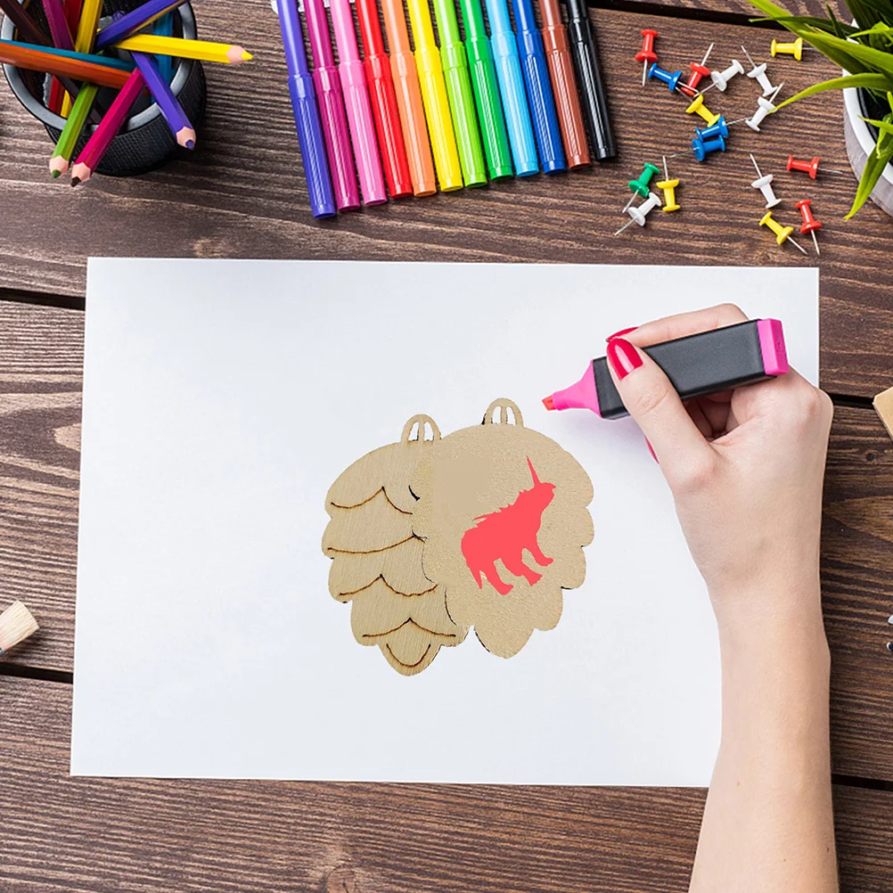 100Pcs DIY Pine Cone Wooden Pendants Christmas Tree Decorations Xmas Drawing Craft Ornaments Xmas Pendants Pine Cone Chips
100Pcs DIY Pine Cone Wooden Pendants Christmas Tree Decorations Xmas Drawing Craft Ornaments Xmas Pendants Pine Cone Chips