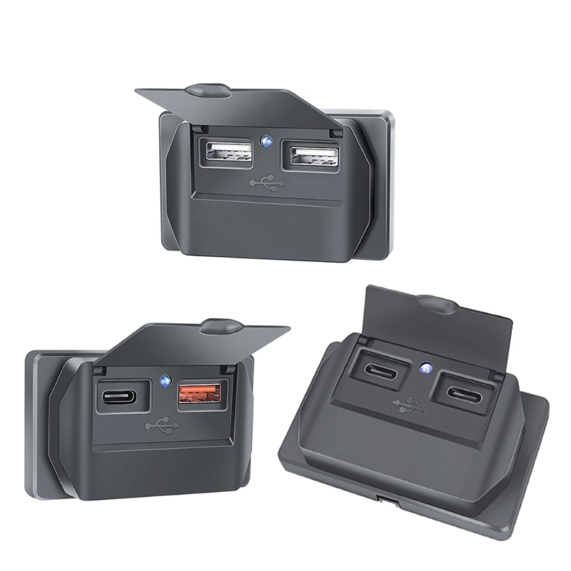 50JA PD Type QC3.0 USB-разъем для быстрой зарядки с пылезащитной крышкой Розетка со светодиодной подсветкой
50JA PD Type QC3.0 USB-разъем для быстрой зарядки с пылезащитной крышкой Розетка со светодиодной подсветкой