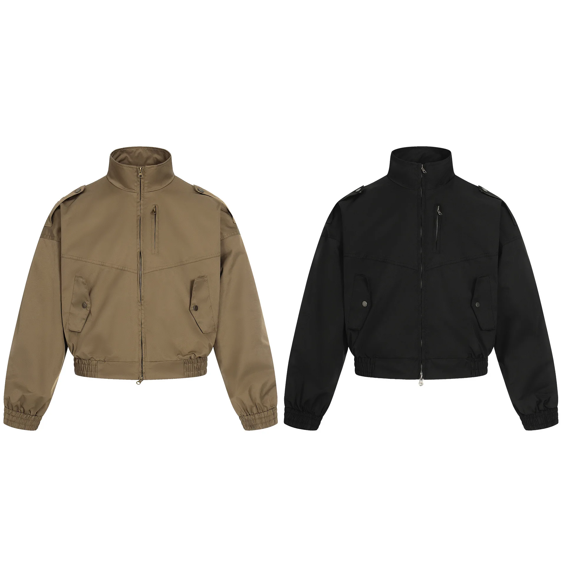 American Retro Workwear Jaet Loose Fit Stand Collar Open Cardigan Khaki Street Sle Men's Long Sve Top for Autumn
American Retro Workwear Jaet Loose Fit Stand Collar Open Cardigan Khaki Street Sle Men's Long Sve Top for Autumn