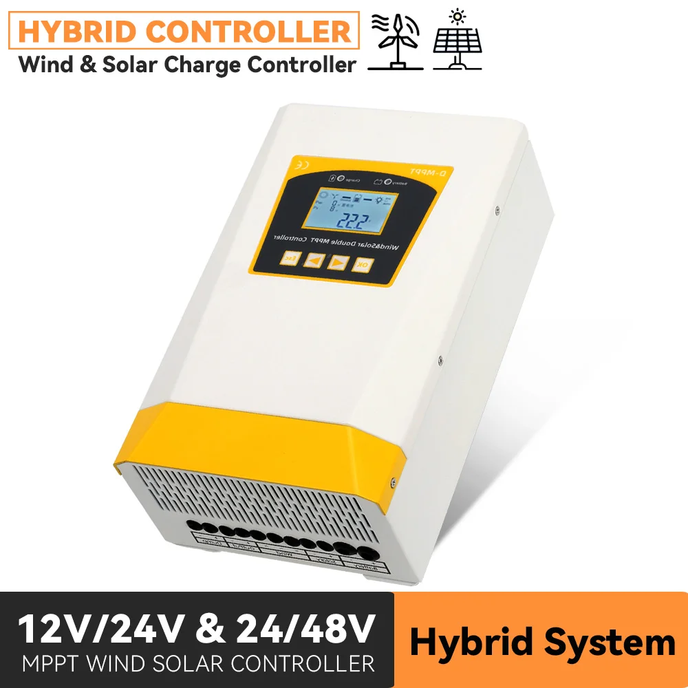 6000W Double MPPT Charge Controller Solar & Wind Hybrid System 12v 24v 48v Auto Regulator Home Use Solar panel Wind Generator
6000W Double MPPT Charge Controller Solar & Wind Hybrid System 12v 24v 48v Auto Regulator Home Use Solar panel Wind Generator