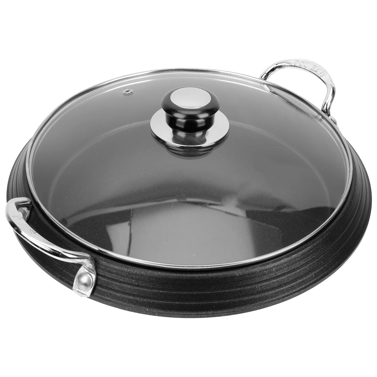 Алюминиевая сковорода-кастрюля в корейском стиле с антипригарным покрытием, противень для жарки, кухонная утварь, бытовой кухонный инструмент
Алюминиевая сковорода-кастрюля в корейском стиле с антипригарным покрытием, противень для жарки, кухонная утварь, бытовой кухонный инструмент