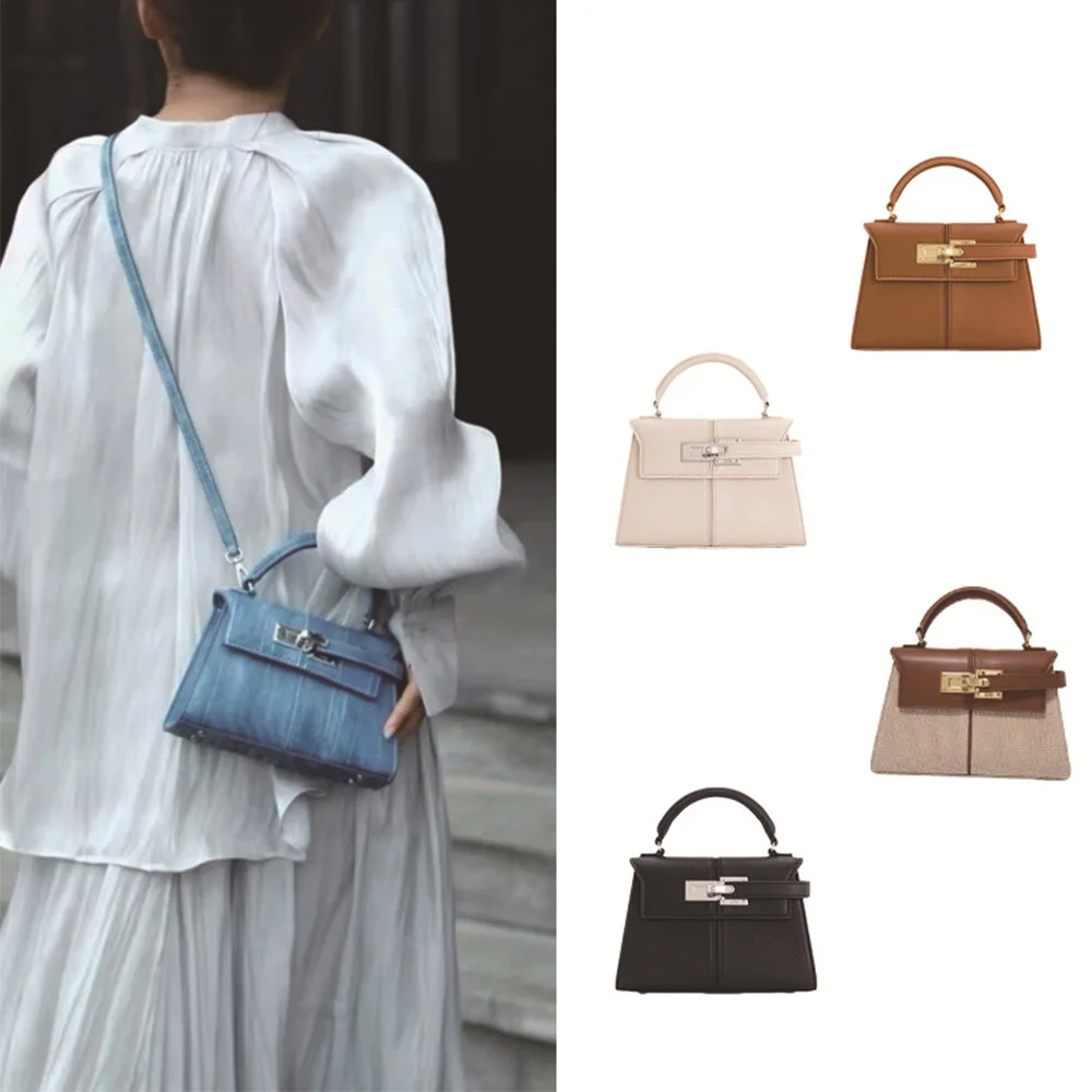 2025 Women's Handbag Versatile Fashion Denim Blue Tote Luxury Brand Trapezoidal Leather Small Crossbody Bag for Versatile Style
2025 Women's Handbag Versatile Fashion Denim Blue Tote Luxury Brand Trapezoidal Leather Small Crossbody Bag for Versatile Style