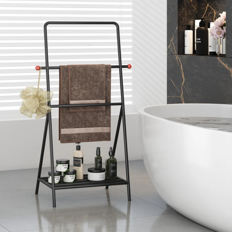Simple Carbon Steel Bathroom Storage Rack Floor Standing Towel Holder Bathtub Hanging Shelf High Load Bearing Stable Organizer
Simple Carbon Steel Bathroom Storage Rack Floor Standing Towel Holder Bathtub Hanging Shelf High Load Bearing Stable Organizer