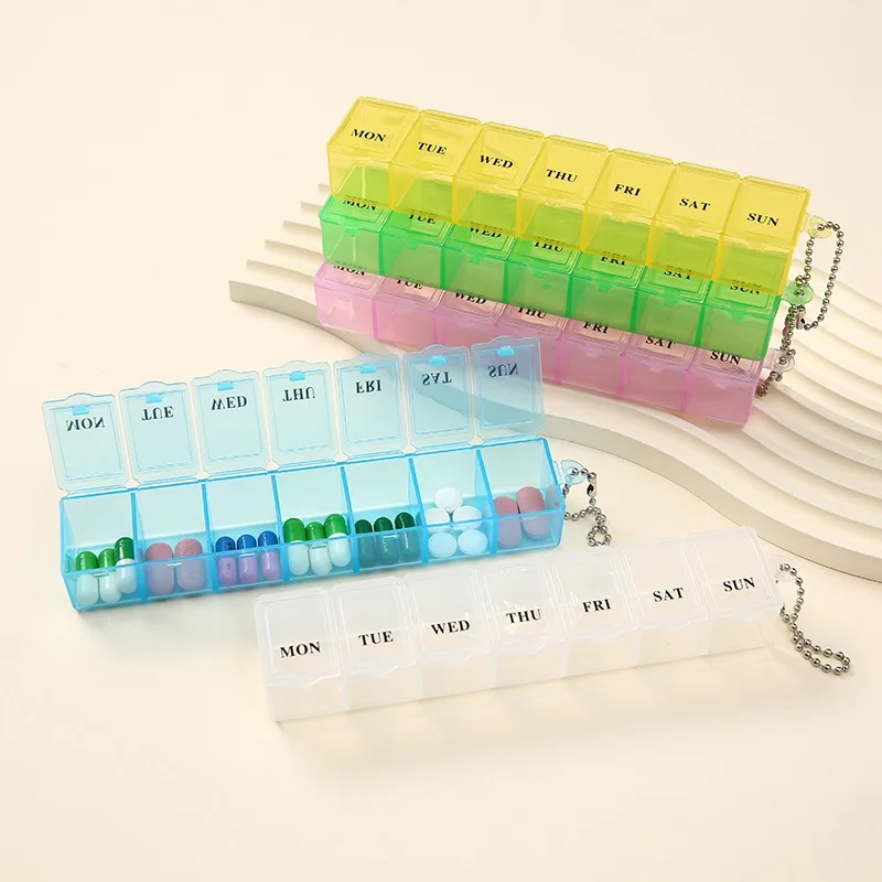 New Hot Independent Lattice 7 Days Pill Medicine Box Splitter Mini Pill Cases Weekly Tablet Holder Organizer 5 Colors Container
New Hot Independent Lattice 7 Days Pill Medicine Box Splitter Mini Pill Cases Weekly Tablet Holder Organizer 5 Colors Container