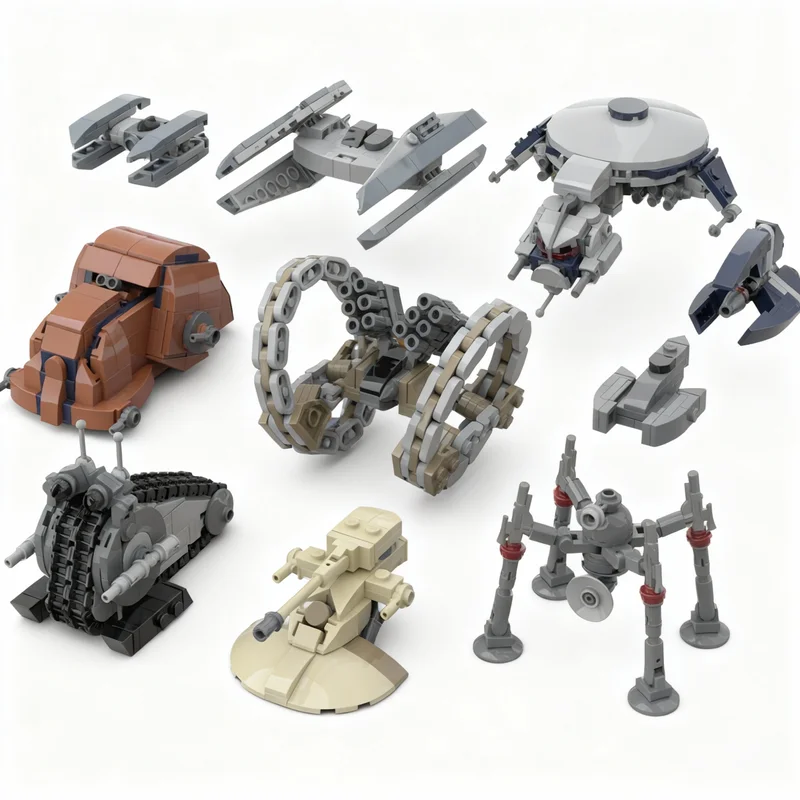818PCS MOC Space Battle Separatist Army Gunship Droids Tanks Starfighters 1 125 Scale Model Building Blocks DIY BricksGift Home
818PCS MOC Space Battle Separatist Army Gunship Droids Tanks Starfighters 1 125 Scale Model Building Blocks DIY BricksGift Home