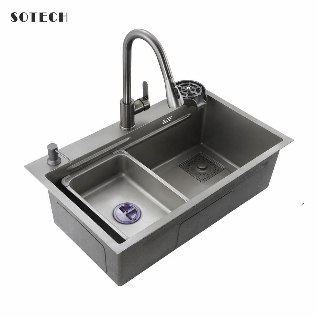 304 Stainless Steel Kitchen Sink Large Single Bowl Wash Basin Sink Undercounter Topmount Wear-Resistant Faucet Drain Accessories
304 Stainless Steel Kitchen Sink Large Single Bowl Wash Basin Sink Undercounter Topmount Wear-Resistant Faucet Drain Accessories