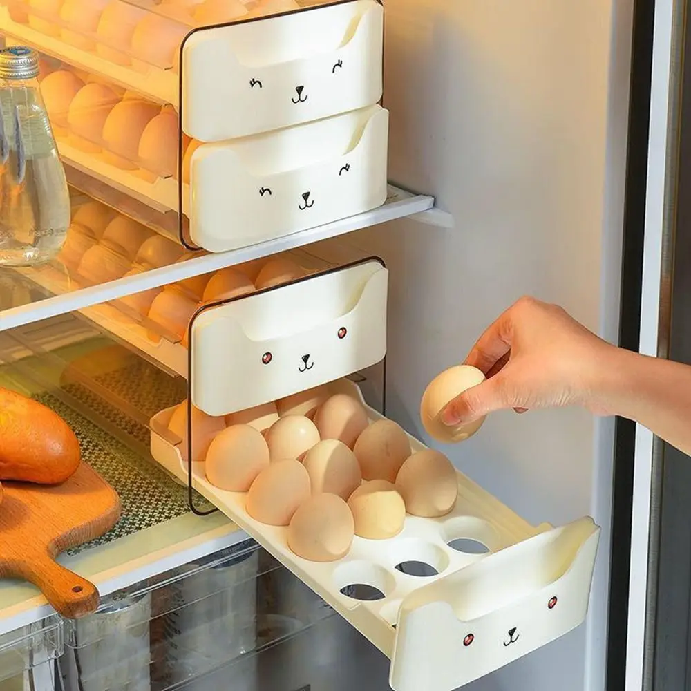 Transparent Egg Storage Box Drawer Type Fresh-keeping 18/36 Grid Egg Container Stackable Space Saving Egg Basket Cabinet
Transparent Egg Storage Box Drawer Type Fresh-keeping 18/36 Grid Egg Container Stackable Space Saving Egg Basket Cabinet