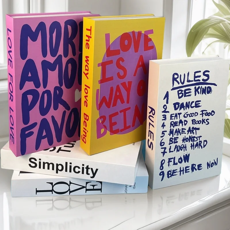 More Amor For Favor Fake Book Storage Box Luxury Decorative Books Fashion Coffee Table Bedroom Decoration Ornaments Home Decor
More Amor For Favor Fake Book Storage Box Luxury Decorative Books Fashion Coffee Table Bedroom Decoration Ornaments Home Decor