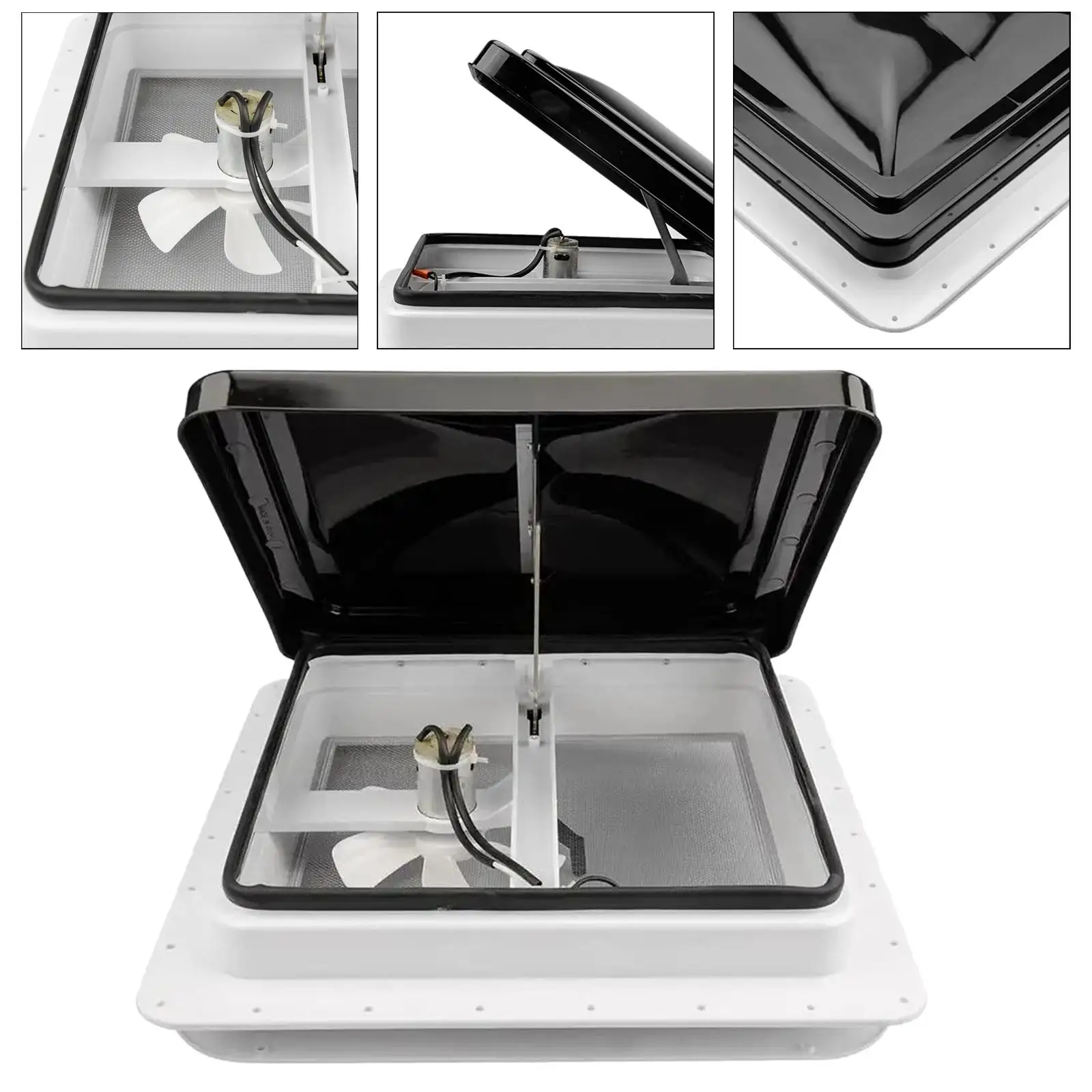 14-дюймовый вентилятор на крыше для автофургона Вентилятор на крыше Вентилятор на крыше Черная крышка Установка на крышу Вентиляция на крыше
14-дюймовый вентилятор на крыше для автофургона Вентилятор на крыше Вентилятор на крыше Черная крышка Установка на крышу Вентиляция на крыше