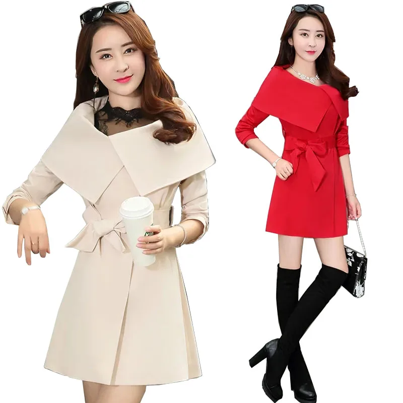 Trench Coat Women Spring Autumn 2022 New Female High-end Outwear Fashion Belt Slim Mid-length Windbreaker With Lining Tops
Trench Coat Women Spring Autumn 2022 New Female High-end Outwear Fashion Belt Slim Mid-length Windbreaker With Lining Tops