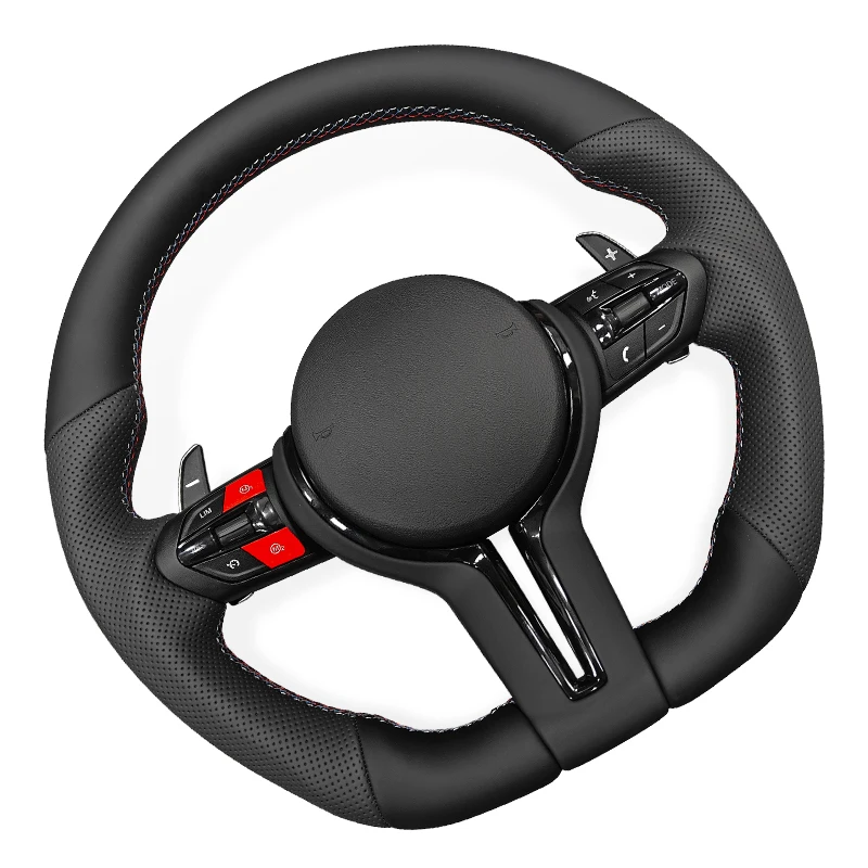 Napa Leather Car Sport Steering Wheel For BMW F01 F06 F10 F15 F30 F31 F34 F32 F33 F36 F20 F21 F22 F23 F80 F82 F87 M2 M3 M4 M5 M6
Napa Leather Car Sport Steering Wheel For BMW F01 F06 F10 F15 F30 F31 F34 F32 F33 F36 F20 F21 F22 F23 F80 F82 F87 M2 M3 M4 M5 M6