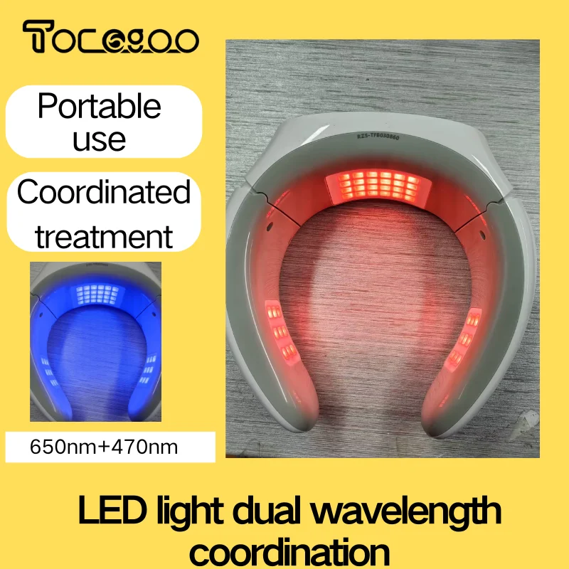 42Led red and blue light belts are used to relieve fatigue on the shoulders and neck, wearable muscle relaxation equipment
42Led red and blue light belts are used to relieve fatigue on the shoulders and neck, wearable muscle relaxation equipment