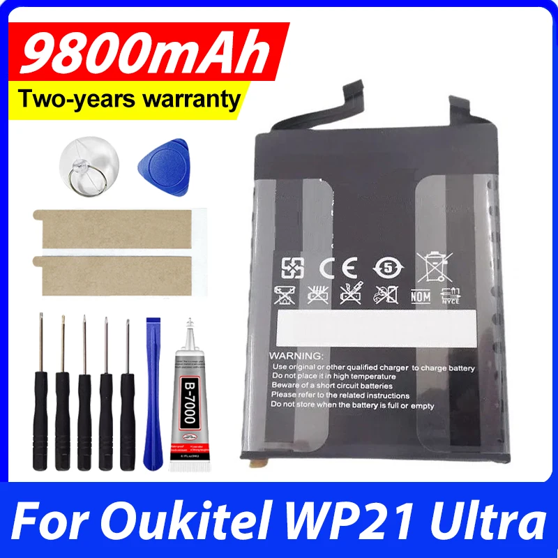 Новая батарея для Oukitel WP21 Ultra, высокая емкость 9800 мАч, S105, сменная батарея с инструментами для замены
Новая батарея для Oukitel WP21 Ultra, высокая емкость 9800 мАч, S105, сменная батарея с инструментами для замены
