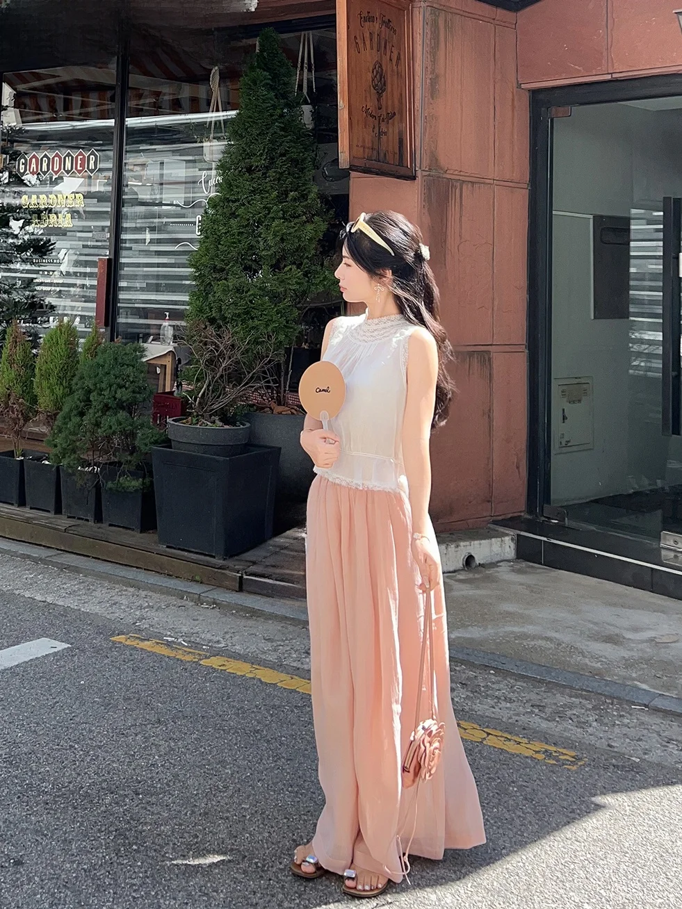 Summer Escape Mays White Pink Linen Wide Leg Pants Skirt High Waist Pleated 2 Meters Material Casual Straight Leg Trousers
Summer Escape Mays White Pink Linen Wide Leg Pants Skirt High Waist Pleated 2 Meters Material Casual Straight Leg Trousers