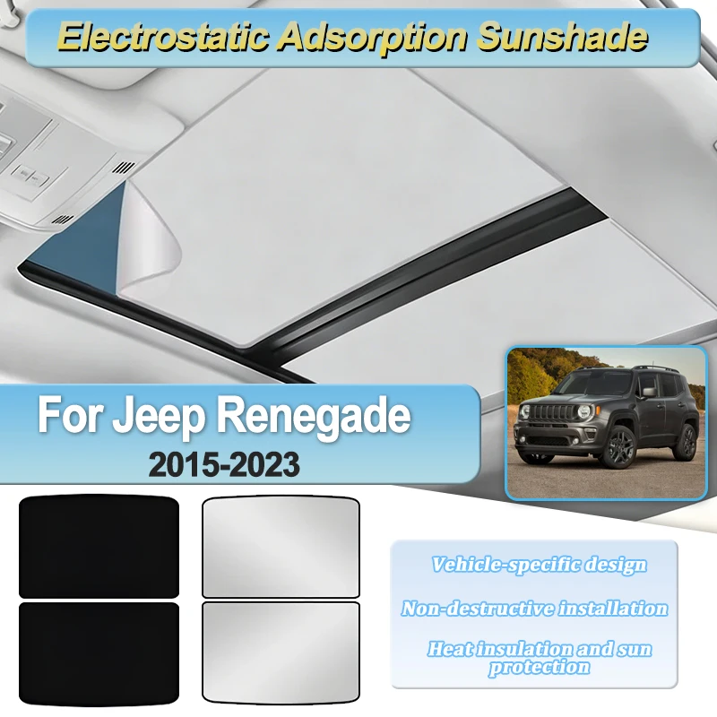 Accessories For Jeep Renegade 2015~2023 Car Insulation Electrostatic Adsorption Sunshade Skylight Sunroof Visor Heat Shield Part
Accessories For Jeep Renegade 2015~2023 Car Insulation Electrostatic Adsorption Sunshade Skylight Sunroof Visor Heat Shield Part