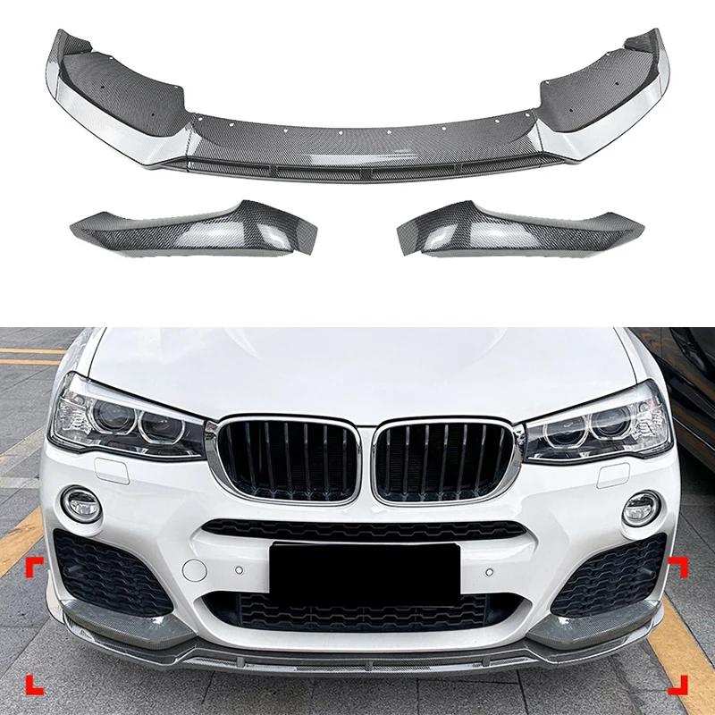 For BMW X3 F25 X4 F26 LCI M Sport 2014-2017 Front Bumper Spoiler Lip Lower Body Kit Diffuser Splitter Tuning Guard
For BMW X3 F25 X4 F26 LCI M Sport 2014-2017 Front Bumper Spoiler Lip Lower Body Kit Diffuser Splitter Tuning Guard