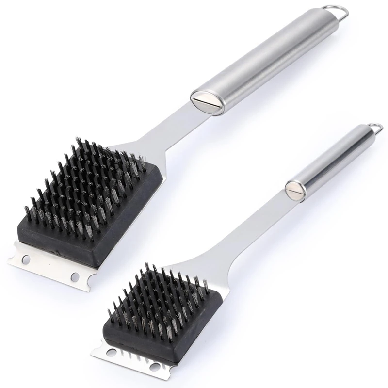 2 Pack Grill Brush, 16.5Inch & 14Inch Wire BBQ Grill Brush For Outdoor Grill, Stainless Steel Cleaning Brush Easy To Use Silver
2 Pack Grill Brush, 16.5Inch & 14Inch Wire BBQ Grill Brush For Outdoor Grill, Stainless Steel Cleaning Brush Easy To Use Silver