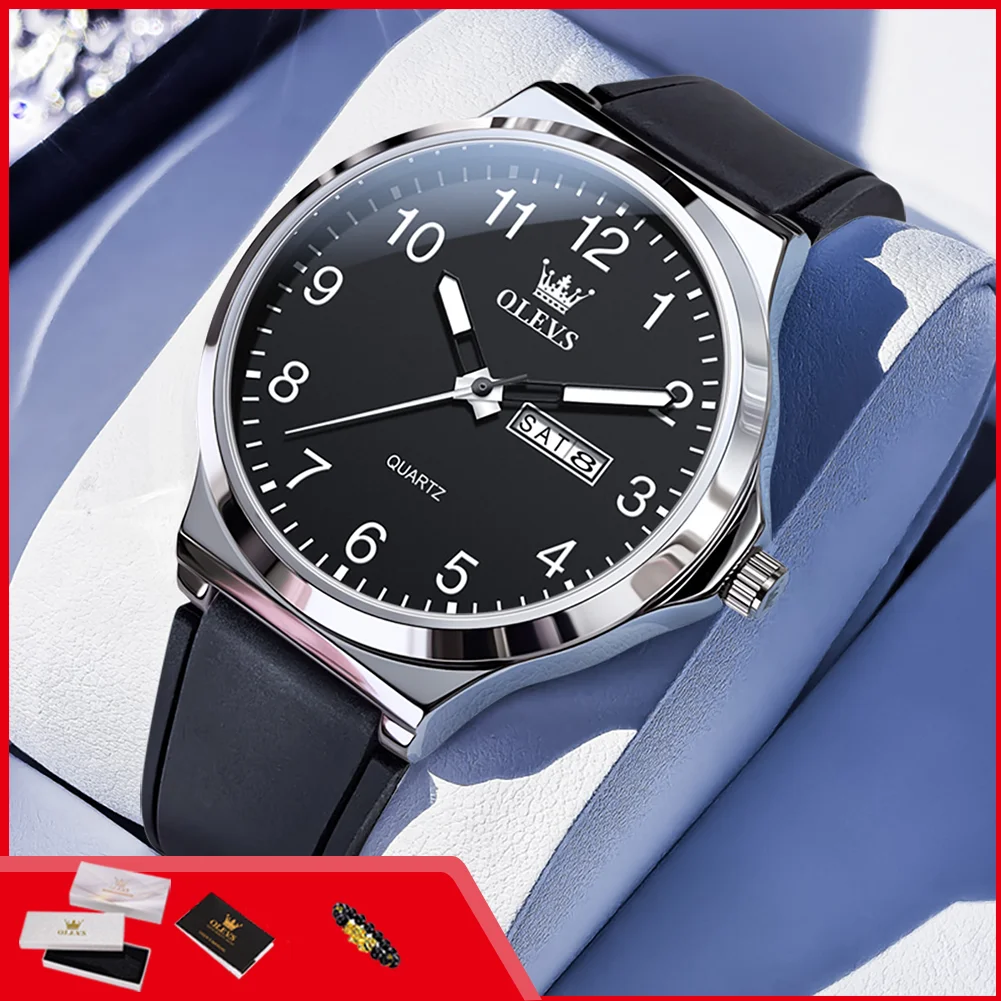 OLEVS 5647 Fashion Student Quartz Watches Waterproof Male Wristwatch Week Display Silicone Strap Men's Watch
OLEVS 5647 Fashion Student Quartz Watches Waterproof Male Wristwatch Week Display Silicone Strap Men's Watch