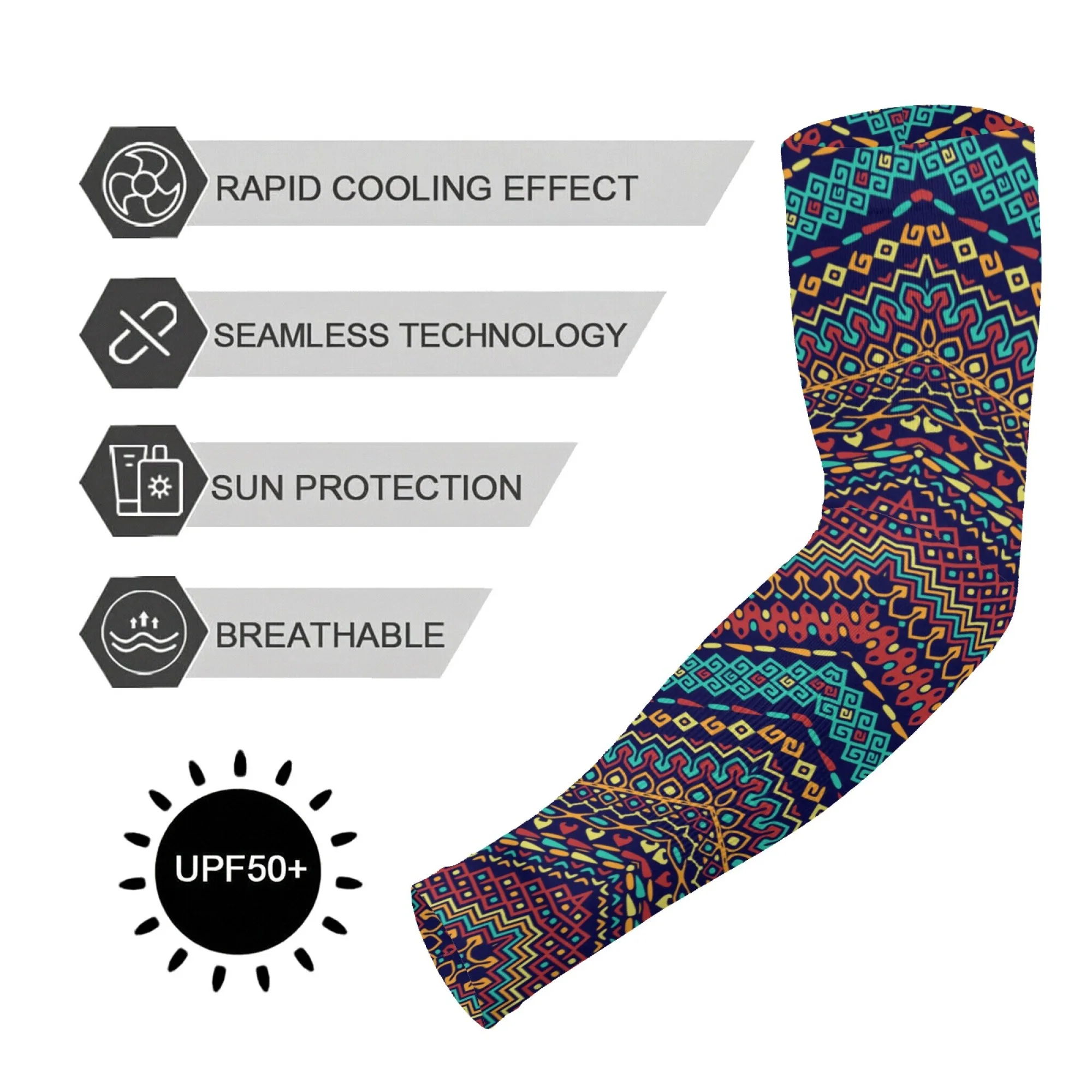 Bohemian Style Print Arm Sleeves Unisex Cycling Hiking Gardening Fishing Sleeves Novelty Skin Friendly Non-slip Protective Cover
Bohemian Style Print Arm Sleeves Unisex Cycling Hiking Gardening Fishing Sleeves Novelty Skin Friendly Non-slip Protective Cover