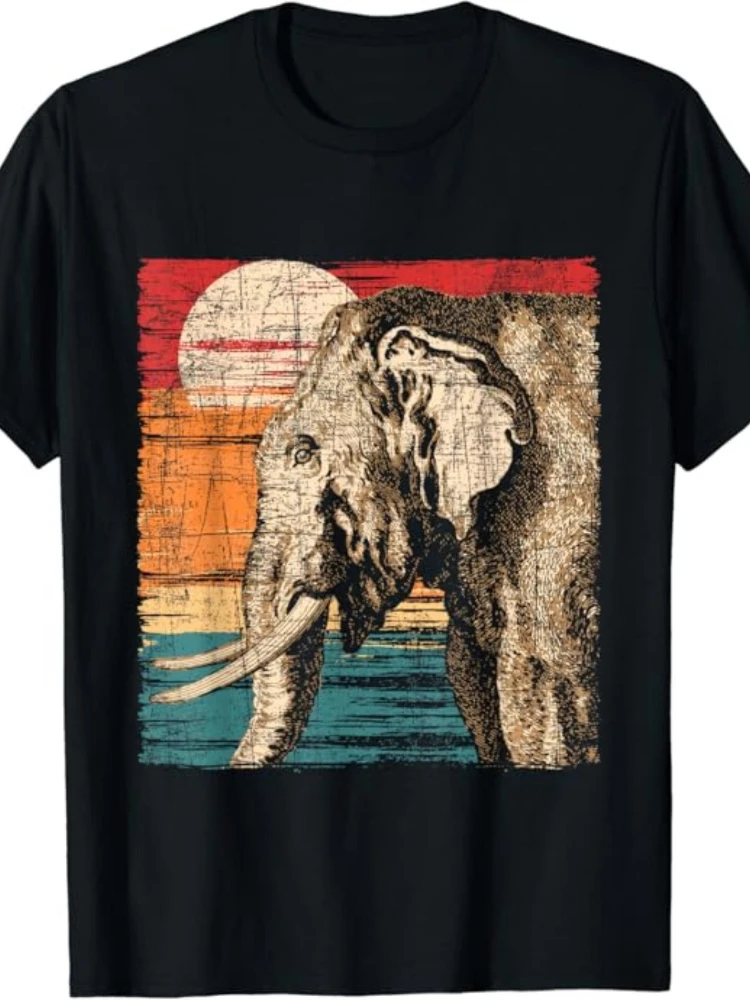 Elephant sunset glow pattern design-100% cotton summer O-neck short sleeve casual printed men's T-shirt.
Elephant sunset glow pattern design-100% cotton summer O-neck short sleeve casual printed men's T-shirt.