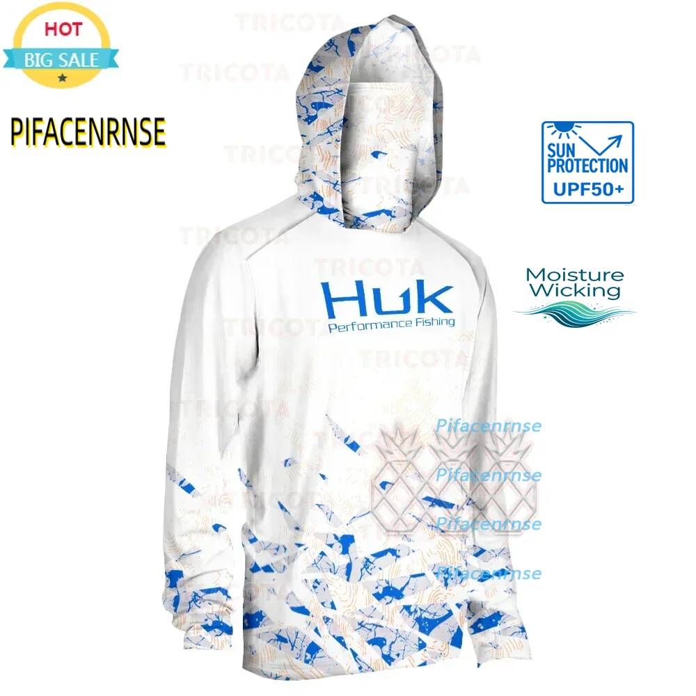 HUK Performance Fishing Shirts Men's Breathable Sun Uv Protection Hooded Mask Fishing Clothing Summer Long Sleeve Fishing Wear
HUK Performance Fishing Shirts Men's Breathable Sun Uv Protection Hooded Mask Fishing Clothing Summer Long Sleeve Fishing Wear