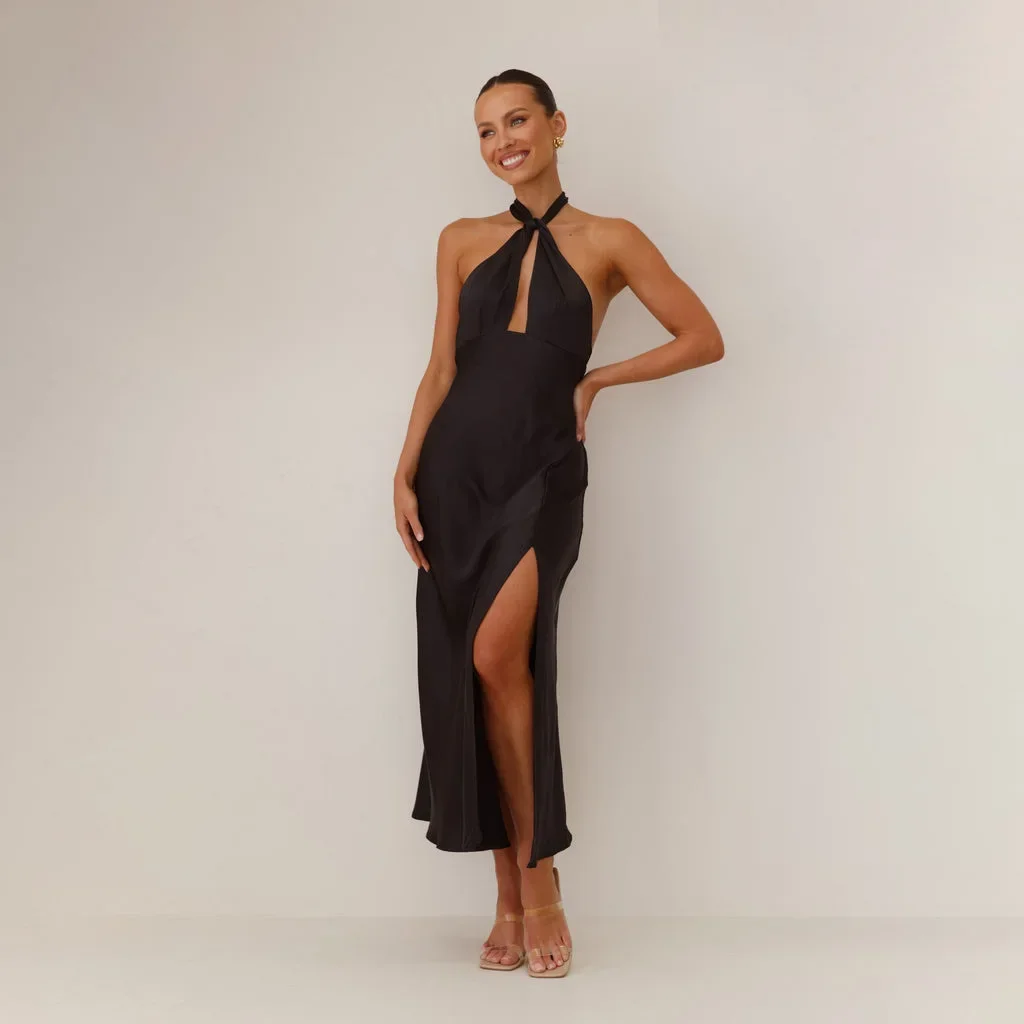 Sexy Dress 2025 Summer New Women's Sexy Dresses with Hanging Neck Split Back Classic Dress for Women Retro m
Sexy Dress 2025 Summer New Women's Sexy Dresses with Hanging Neck Split Back Classic Dress for Women Retro m
