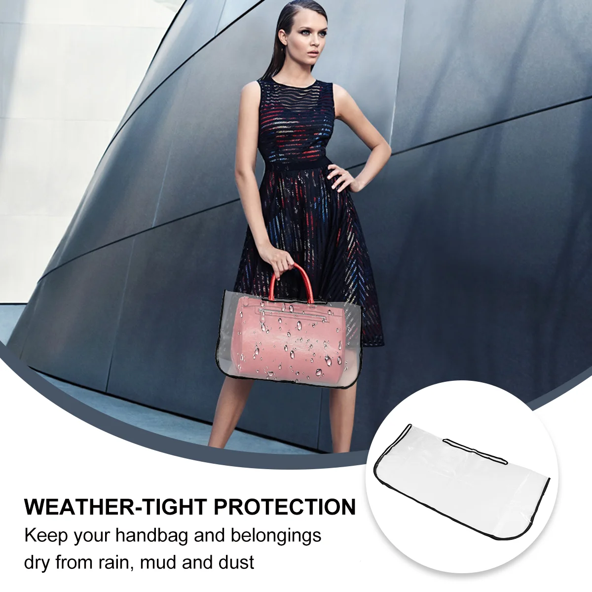 Transparent Waterproof Handbag Rain Cover Durable Reinforced Protection Outdoor Travel Riding Climbing Camping Hiking Tote Purse
Transparent Waterproof Handbag Rain Cover Durable Reinforced Protection Outdoor Travel Riding Climbing Camping Hiking Tote Purse