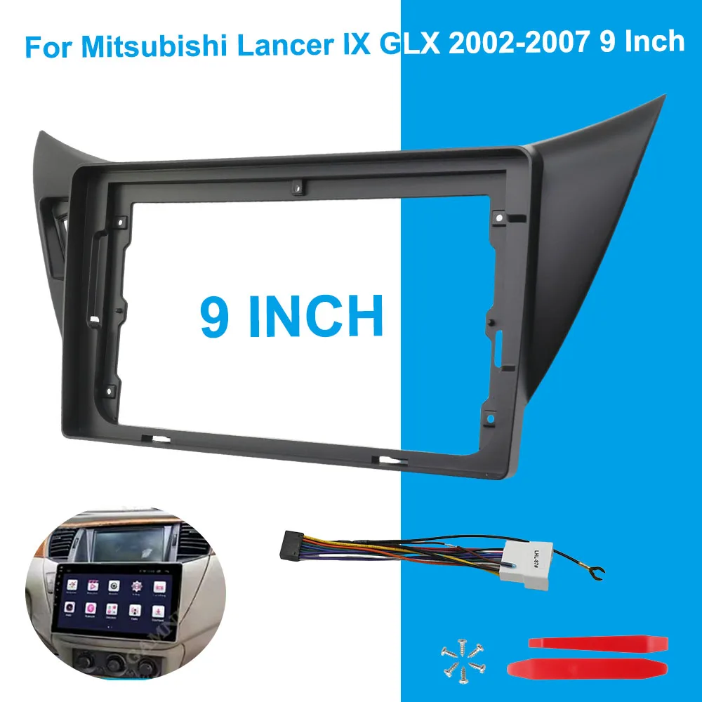 9 Inch Car Frame Fascia Adapter for Mitsubishi Lancer IX GLX 2002-2007 Android Radio Dash Fitting Panel Kit
9 Inch Car Frame Fascia Adapter for Mitsubishi Lancer IX GLX 2002-2007 Android Radio Dash Fitting Panel Kit