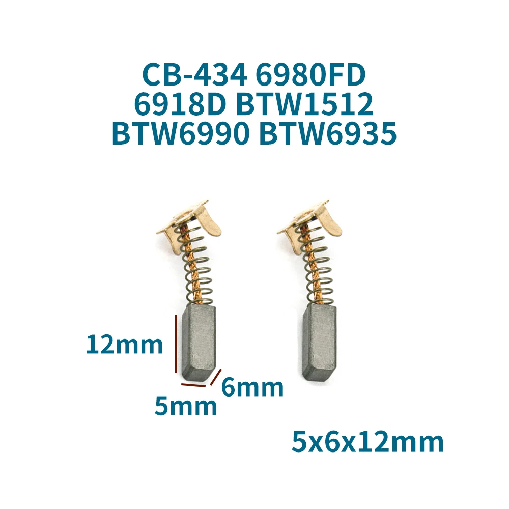 Carbon brushes for Makita CB-434 CB434 CB 434 6980FD 6918D BTW1512 BTW6990 BTW6935 carbon brush accessories power tools
Carbon brushes for Makita CB-434 CB434 CB 434 6980FD 6918D BTW1512 BTW6990 BTW6935 carbon brush accessories power tools