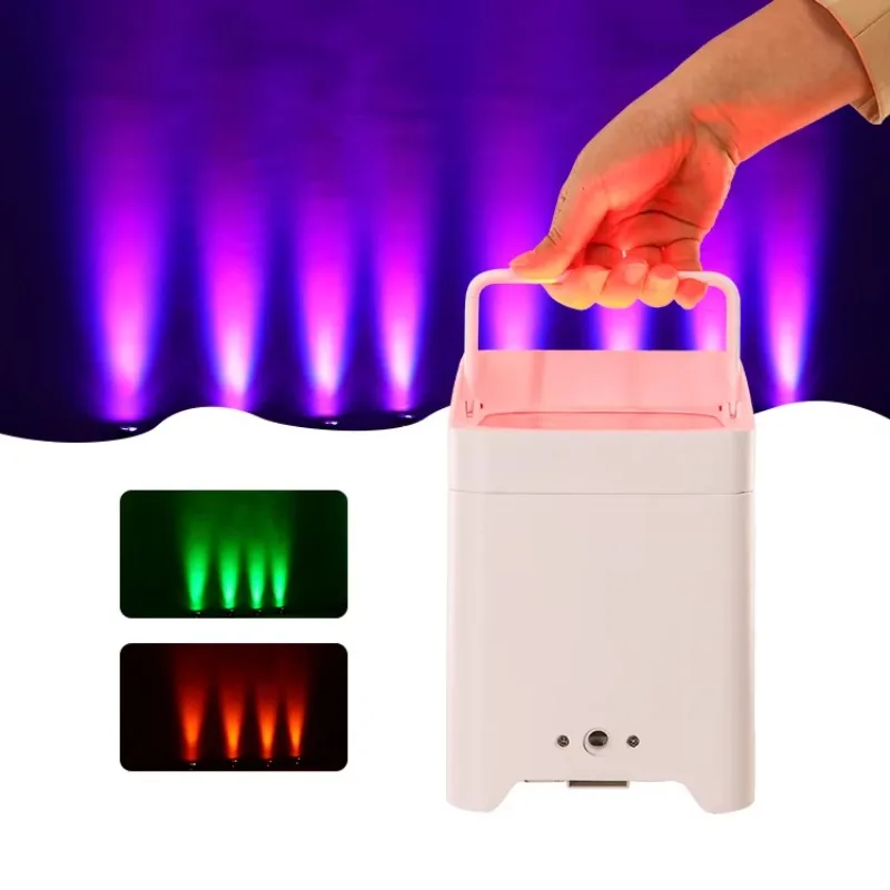 One piecePortable 6*18W RGBWAUV 6in1 LED Wireless Par Light Battery Powered Black/White DJ Uplight For Night Club Event Wedding
One piecePortable 6*18W RGBWAUV 6in1 LED Wireless Par Light Battery Powered Black/White DJ Uplight For Night Club Event Wedding
