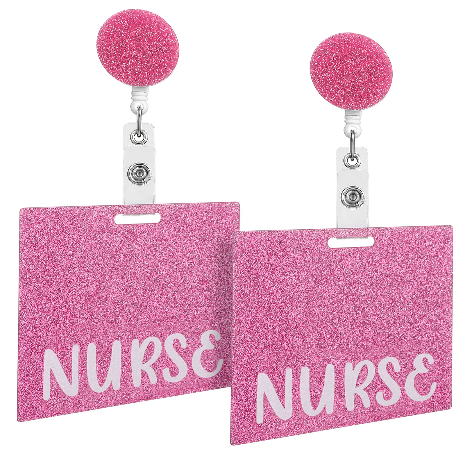 2pcs Nurse Badge Holder Cute Pink Easy-to-zip Horizontal Lanyard Acrylic ID Card Accessories for Nurses Students
2pcs Nurse Badge Holder Cute Pink Easy-to-zip Horizontal Lanyard Acrylic ID Card Accessories for Nurses Students