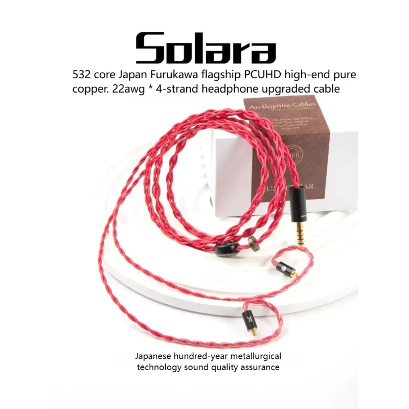 Jumper Ear Solara 532-Strand Furukawa PCUHD Copper IEM Cable 22AWG 4-Core Audiophile Upgrade MMCX 2Pin 2.5/4.4/3.5mm/Type c/
Jumper Ear Solara 532-Strand Furukawa PCUHD Copper IEM Cable 22AWG 4-Core Audiophile Upgrade MMCX 2Pin 2.5/4.4/3.5mm/Type c/
