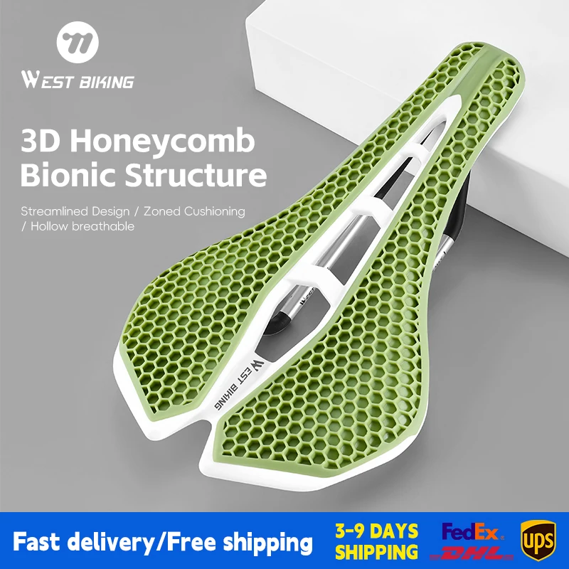 WEST BIKING 3D сиденье для шоссейного велосипеда 150 мм удобное седло MTB с амортизацией дышащая бионическая структура многоцветная подушка
WEST BIKING 3D сиденье для шоссейного велосипеда 150 мм удобное седло MTB с амортизацией дышащая бионическая структура многоцветная подушка