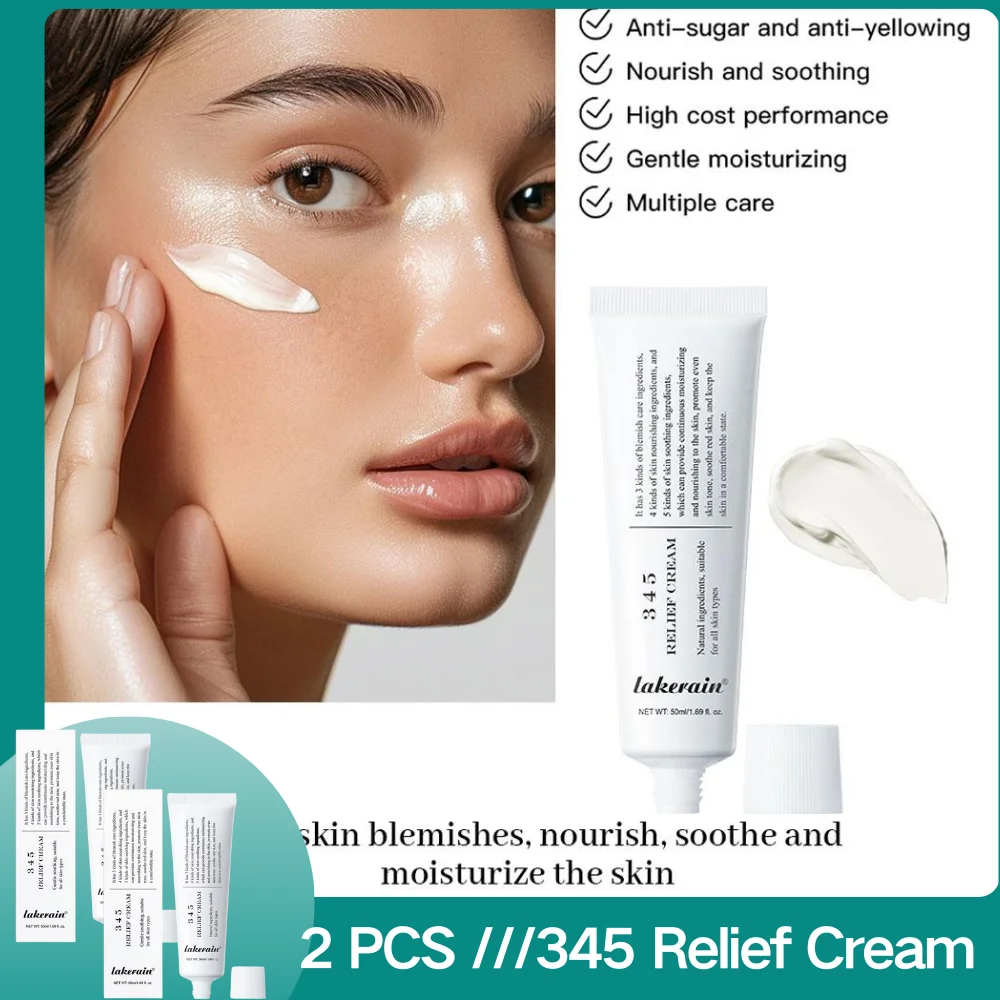 345 Relief Cream Moisturizing Blemishes Nourish Skin Repair Clean Acne For Oily Skin Hydrating Facial Lotion Skin care
345 Relief Cream Moisturizing Blemishes Nourish Skin Repair Clean Acne For Oily Skin Hydrating Facial Lotion Skin care