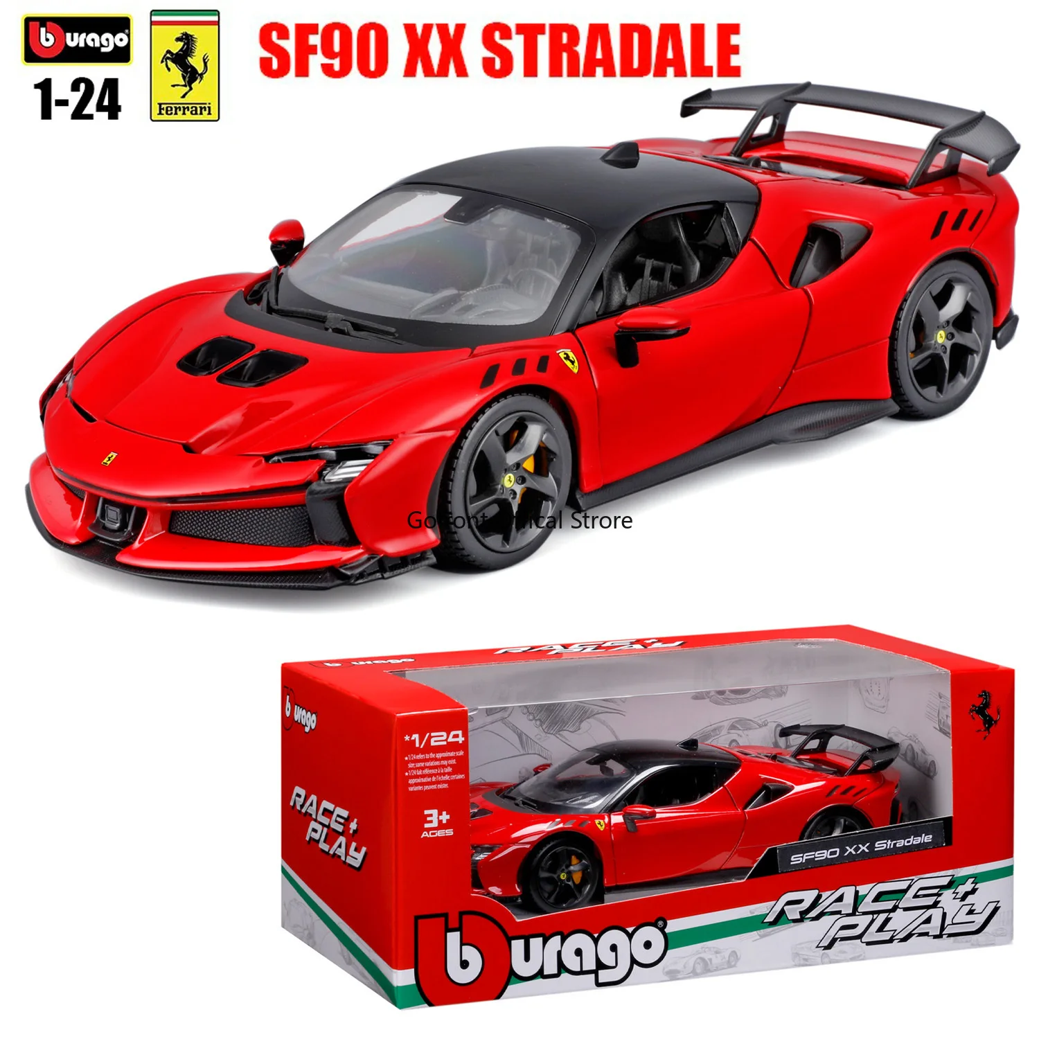 Bburago 1:24 NEW Ferrari SF90 XX STRADALE Alloy Luxury Vehicle Diecast Cars Model Toy Collection Gift 
Bburago 1:24 NEW Ferrari SF90 XX STRADALE Alloy Luxury Vehicle Diecast Cars Model Toy Collection Gift