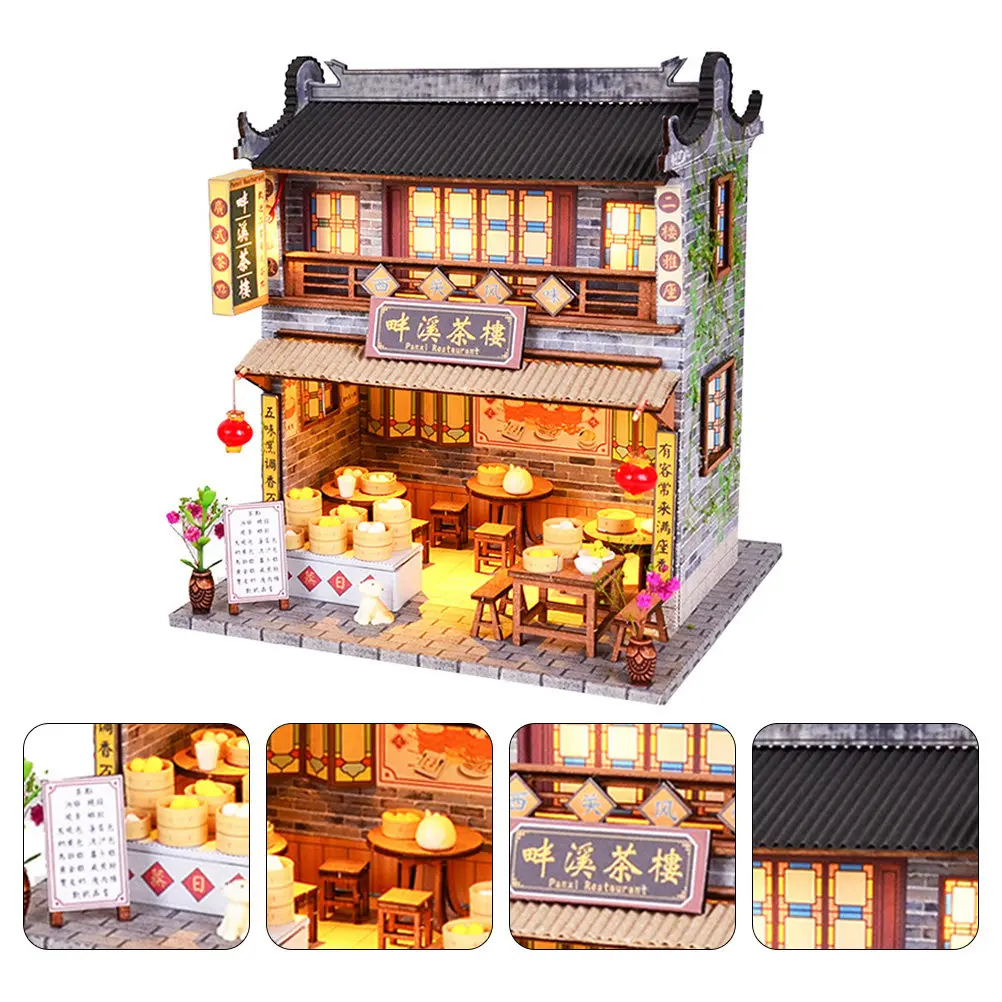 1Pcs Chinese Style House DIY Construction Set Non Toxic Paints Unique Design Adornment for Living Room Office Desk Interior
1Pcs Chinese Style House DIY Construction Set Non Toxic Paints Unique Design Adornment for Living Room Office Desk Interior