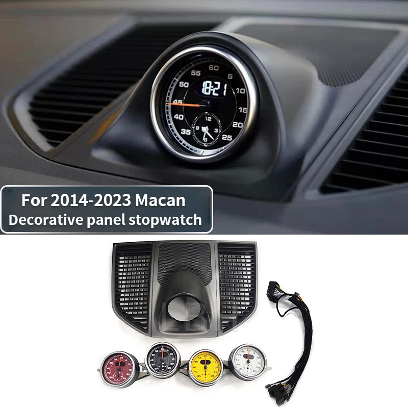 fit for 2014-2023 Porsche Macan Car stopwatch Interior Center Dashboard decorative plate Compass time-meter Electronic Meter
fit for 2014-2023 Porsche Macan Car stopwatch Interior Center Dashboard decorative plate Compass time-meter Electronic Meter