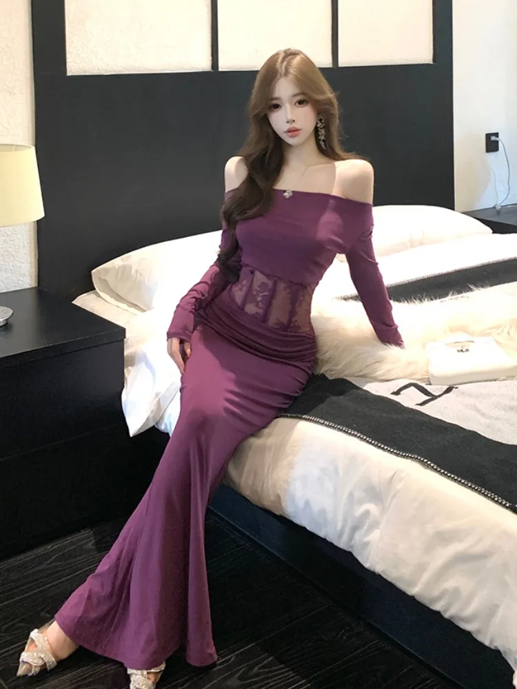 Pure Desire Purple Sexy Long Sve One oulder Dr Women's Autumn Winter Hollow out Splice Design Bodycon Fi Tail Long ...
Pure Desire Purple Sexy Long Sve One oulder Dr Women's Autumn Winter Hollow out Splice Design Bodycon Fi Tail Long ...