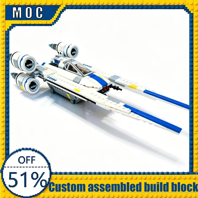 573PCS U-Wing Upgraded Technology Edition MOD MOC Building Blocks Sci-Fi Aircraft Model Creative Assembly Educational Toy Gift
573PCS U-Wing Upgraded Technology Edition MOD MOC Building Blocks Sci-Fi Aircraft Model Creative Assembly Educational Toy Gift