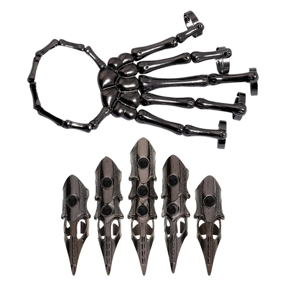 1 set 1 Set Long Finger Gloves: Retro Punk Hand Bracelet Adjustable Joint Rings For Men Women Gothic Jewelry Cosplay
1 set 1 Set Long Finger Gloves: Retro Punk Hand Bracelet Adjustable Joint Rings For Men Women Gothic Jewelry Cosplay