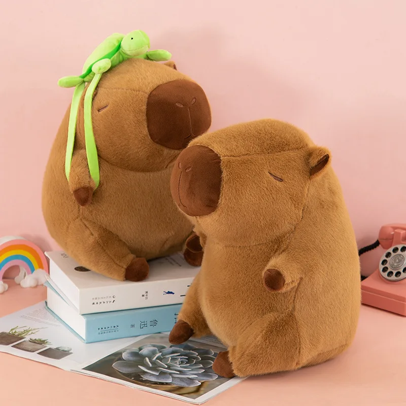 23CM Cute Capybara Plush Doll with Turtle Backpack New Birthday Gift for Kids And Animal Lovers
23CM Cute Capybara Plush Doll with Turtle Backpack New Birthday Gift for Kids And Animal Lovers