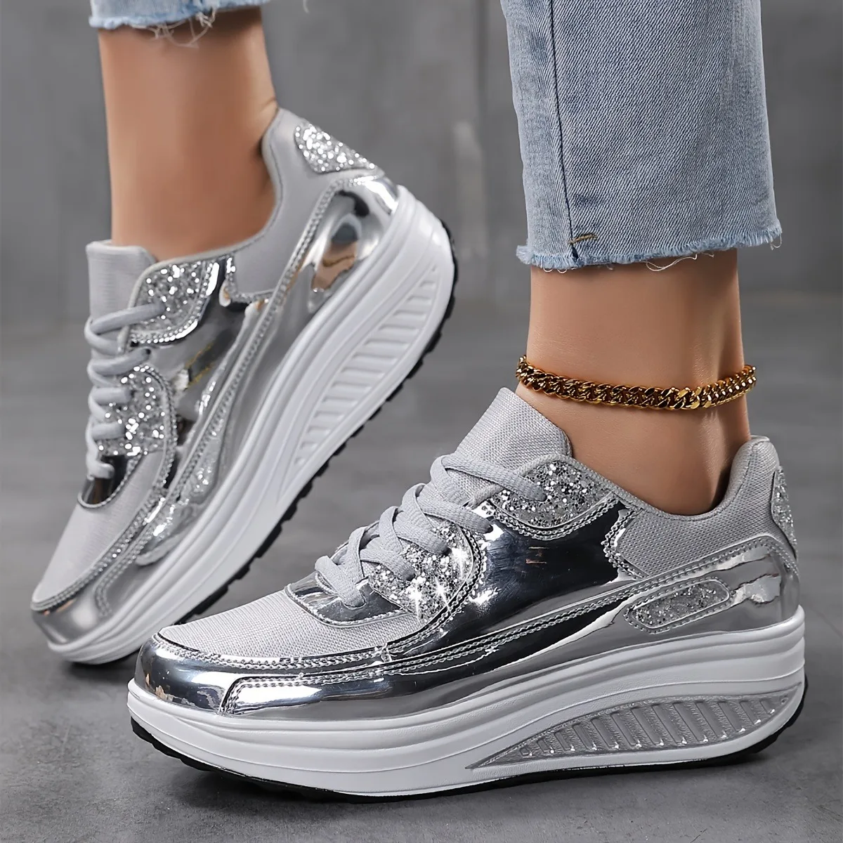 Women's sports shoes, outdoor elastic jogging and walking shoes, lightweight and casual sports shoes, running shoes
Women's sports shoes, outdoor elastic jogging and walking shoes, lightweight and casual sports shoes, running shoes