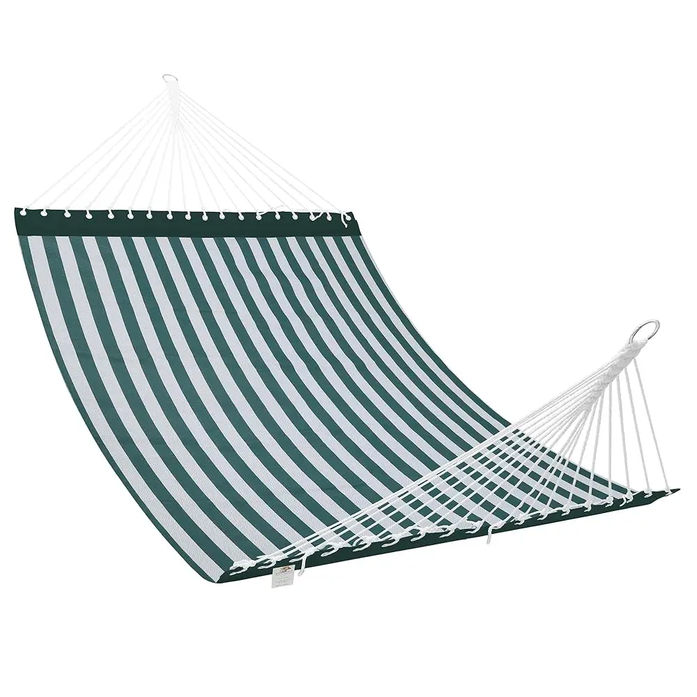 13 Ft Qui Dry Textilene Hammo - Outdoor Double Hammo - Heavy Duty For Outside - 450 Lbs Acity - Green White
13 Ft Qui Dry Textilene Hammo - Outdoor Double Hammo - Heavy Duty For Outside - 450 Lbs Acity - Green White